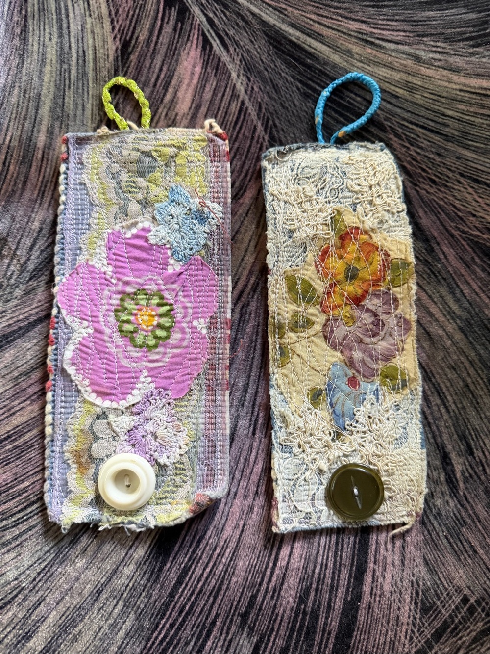 Handmade Floral Quilted Bracelets